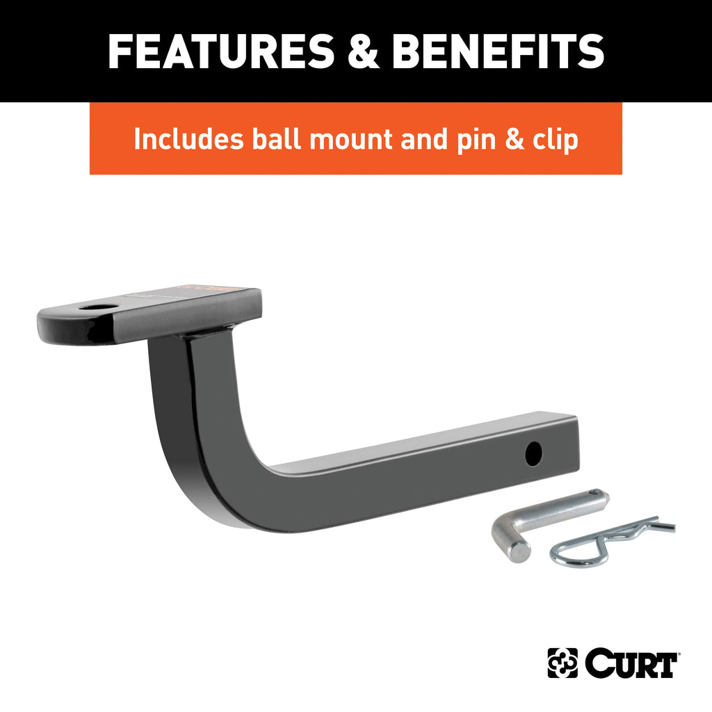 CURT 120043 Class 2 Trailer Hitch; 1-1/4in. Ball Mount; Select Acura RDX - Truck Part Superstore