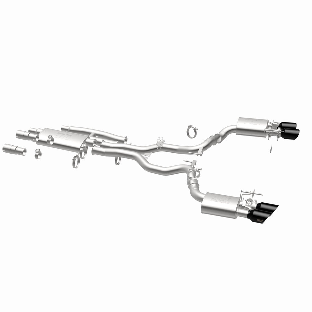MagnaFlow Exhaust Products 19646 xMOD Series Black Chrome Tips Cat-Back System for Select Ford Mustang