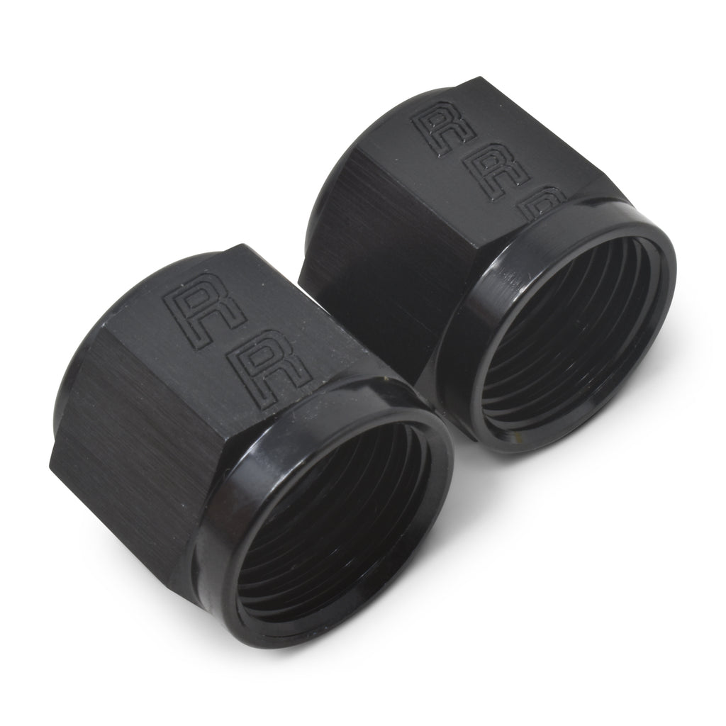 Performance--8-An-Tube-Nuts-12In-Dia.-(Black)-(2-Pcs.)