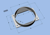 Vibrant 1995 Mass Air Flow Sensor Adapter Plate, for Mitsubishi Applications