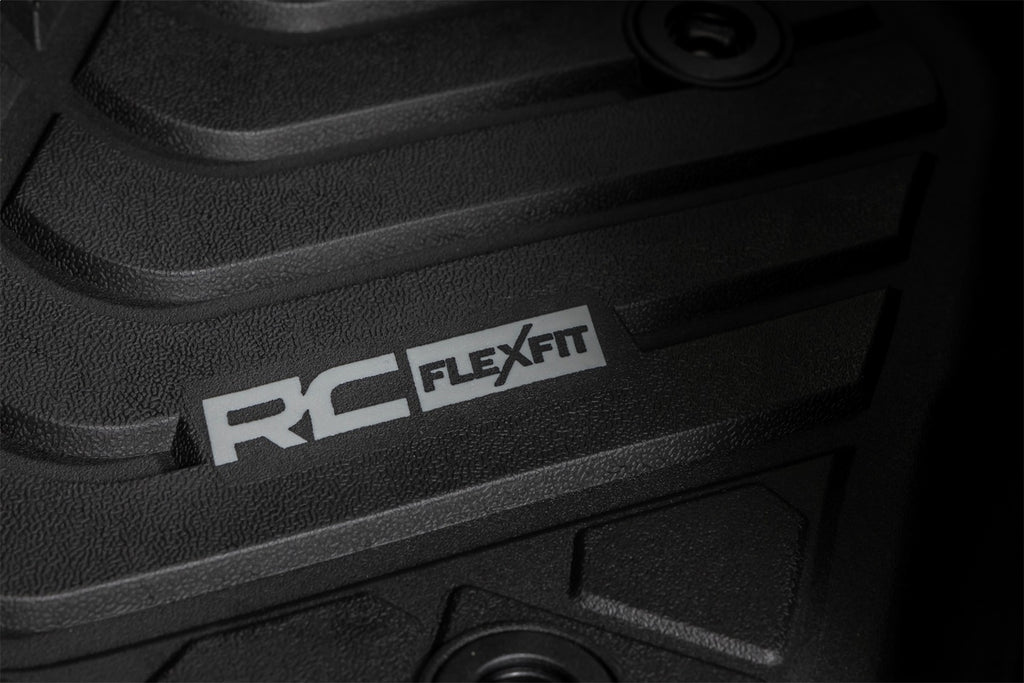 Rough Country FF-7121 Flex-Fit Floor Mats for Select Toyota Tacoma