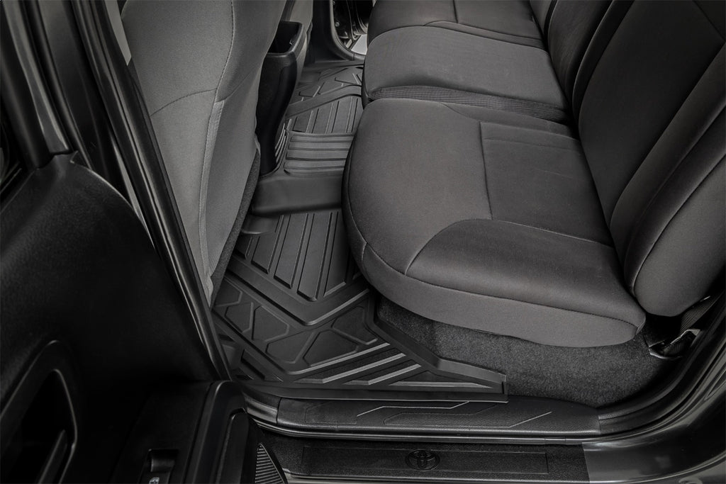 Rough Country FF-71216 Flex-Fit Floor Mats for Select Toyota Tacoma