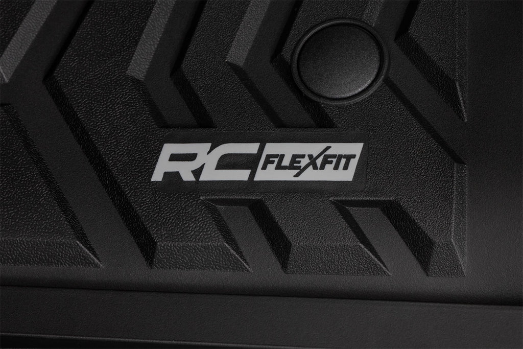 Rough Country FF-5171 Flex-Fit Floor Mats for Select Ford F-250 Super Duty, Ford F-350 Super Duty
