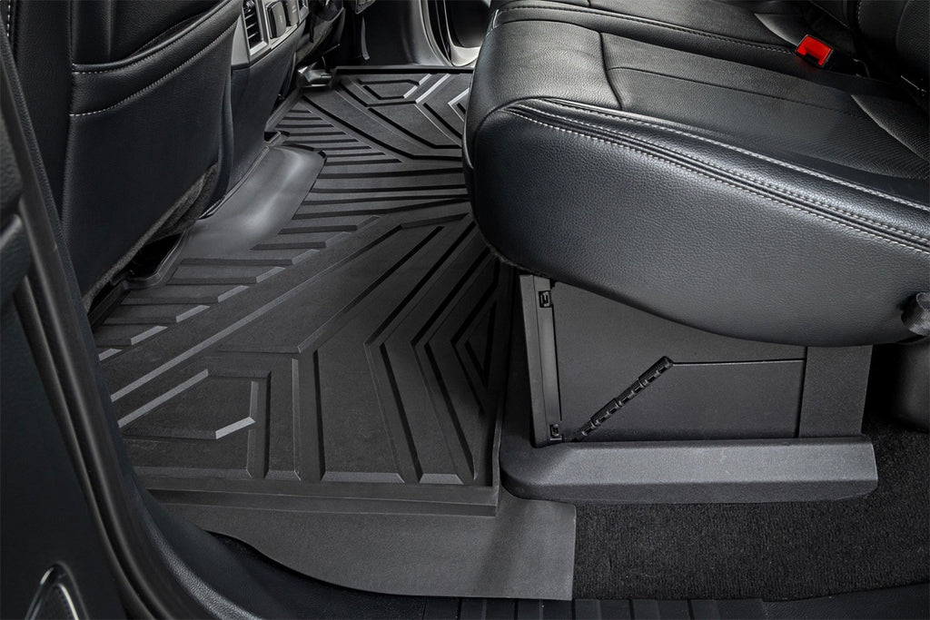Rough Country FF-51712 Flex-Fit Floor Mats for Select Ford F-250 Super Duty, Ford F-350 Super Duty