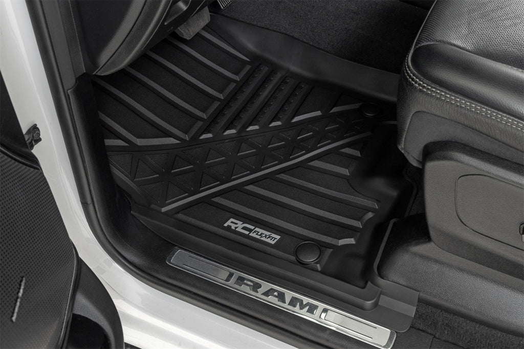 Rough Country FF-31422 Flex-Fit Floor Mats for Select Ram