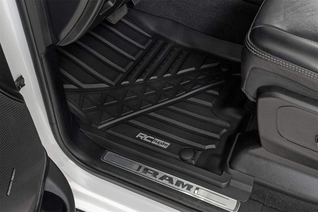 Rough Country FF-3142 Flex-Fit Floor Mats for Select Ram