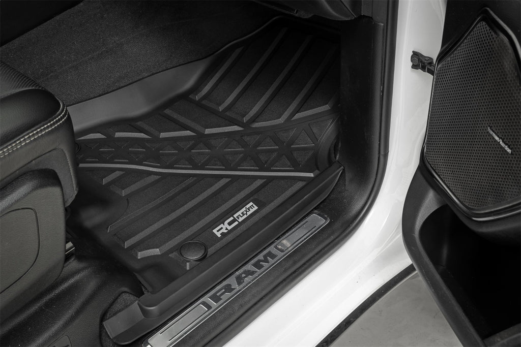 Rough Country FF-3142 Flex-Fit Floor Mats for Select Ram