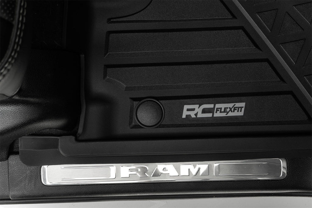 Rough Country FF-31422 Flex-Fit Floor Mats for Select Ram