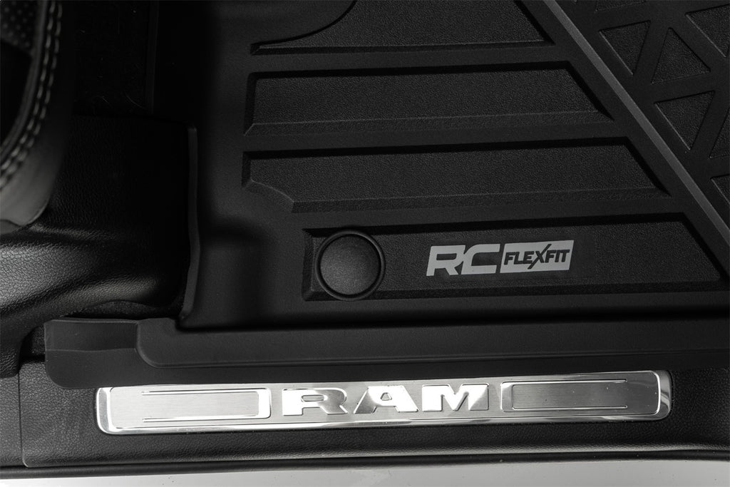 Rough Country FF-3142 Flex-Fit Floor Mats for Select Ram