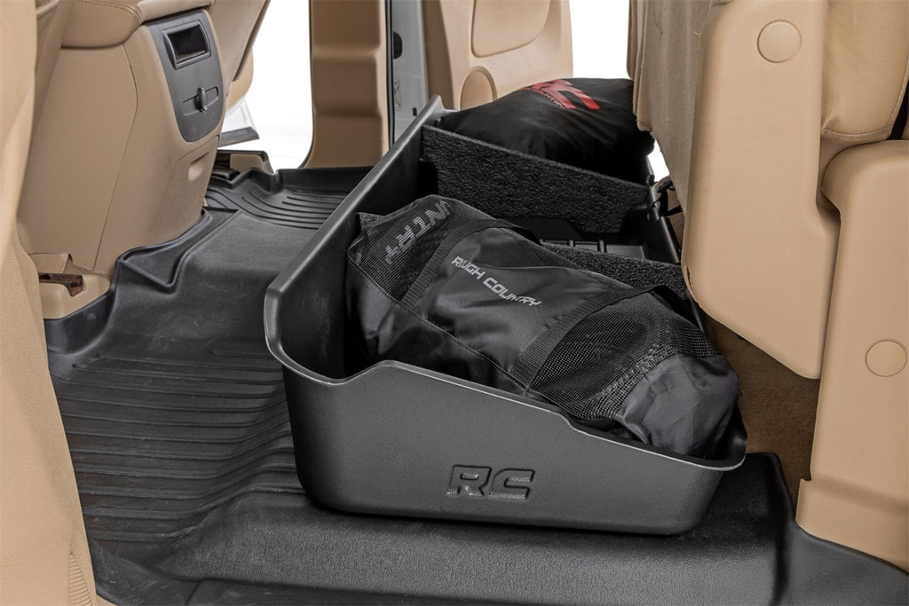 Rough Country RC09001 Under Seat Storage Compartment for Select Chevrolet Silverado 1500, GMC Sierra