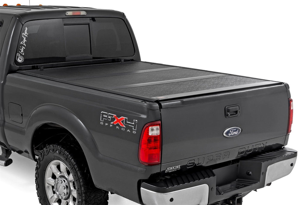Rough Country 47214651B Hard Low Profile Bed Cover for Select Ford F-250 Super Duty, Ford F-350 Super Duty