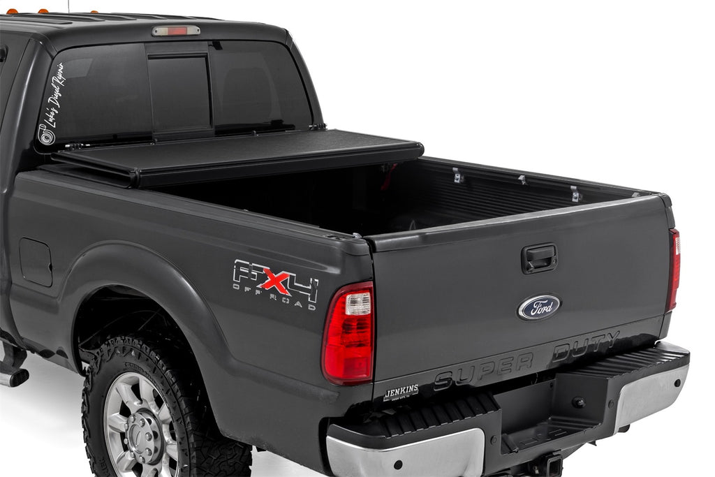 Rough Country 47214651B Hard Low Profile Bed Cover for Select Ford F-250 Super Duty, Ford F-350 Super Duty