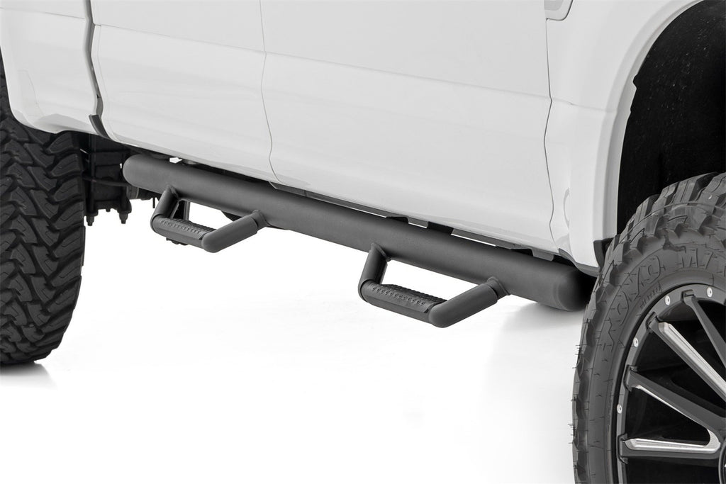 Rough Country RCF1596CCB Nerf Steps for Select Ford F-150, Ford F-150 Lightning, Ford F-250 Super Duty, Ford F-350 Super Duty, Ford Ranger
