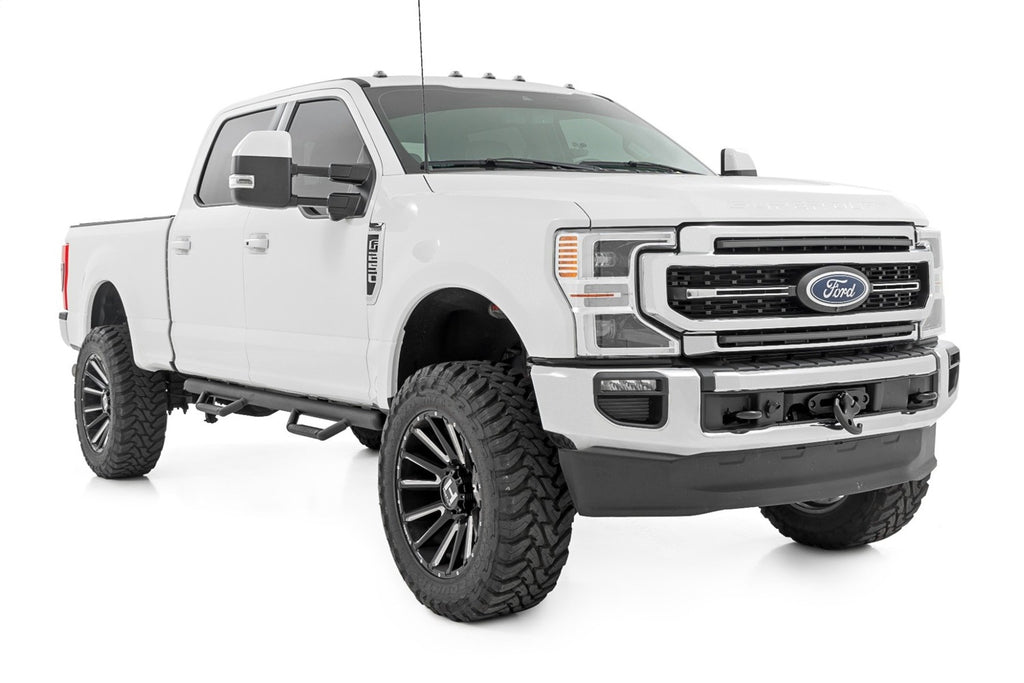 Rough Country RCF1596CCB Nerf Steps for Select Ford F-150, Ford F-150 Lightning, Ford F-250 Super Duty, Ford F-350 Super Duty, Ford Ranger