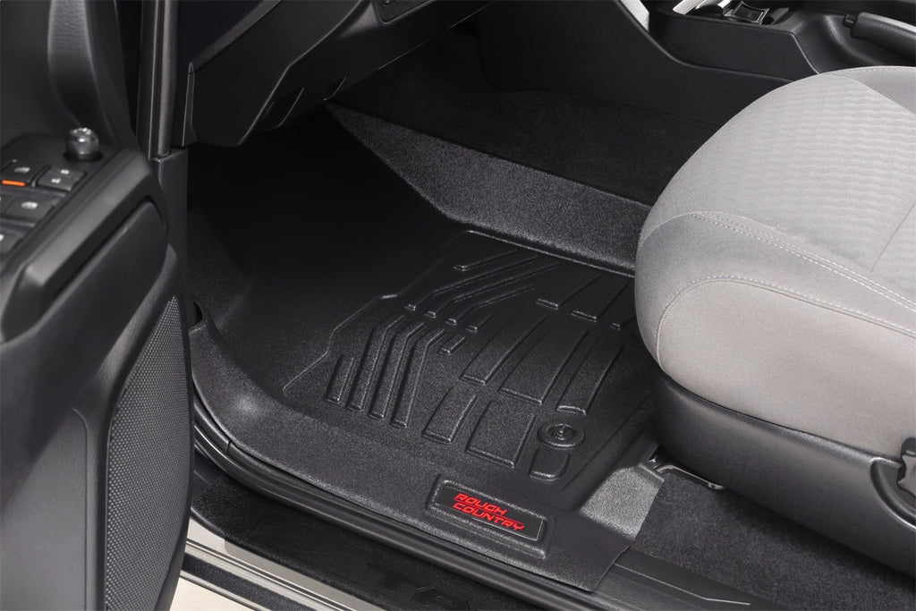 Rough Country SM7121 Sure-Fit Floor Mats for Select Toyota Tacoma