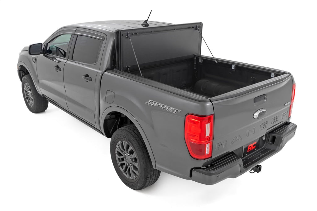 Rough Country 49220500 Hard Tri-Fold Tonneau Bed Cover for Select Ford Ranger