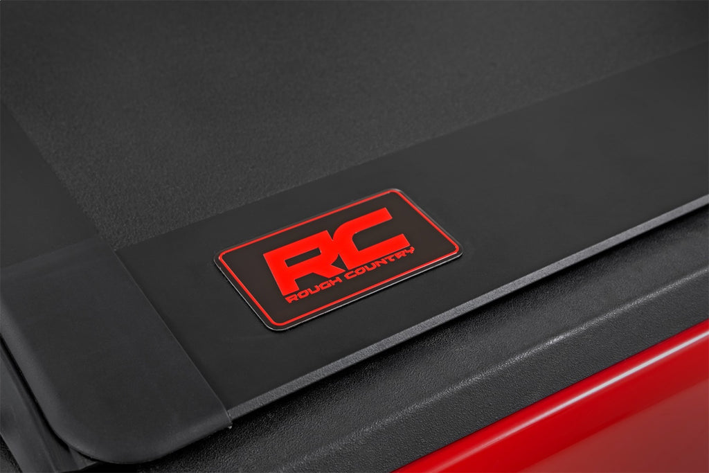 Rough Country 49620500 Hard Tri-Fold Tonneau Bed Cover for Select Jeep Gladiator