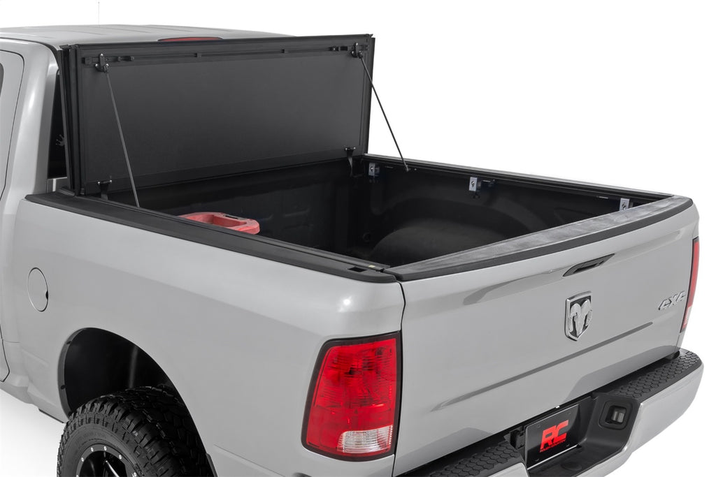 Rough Country 49319550 Hard Tri-Fold Tonneau Bed Cover for Select Dodge Ram 1500, Ram 1500, Ram Classic