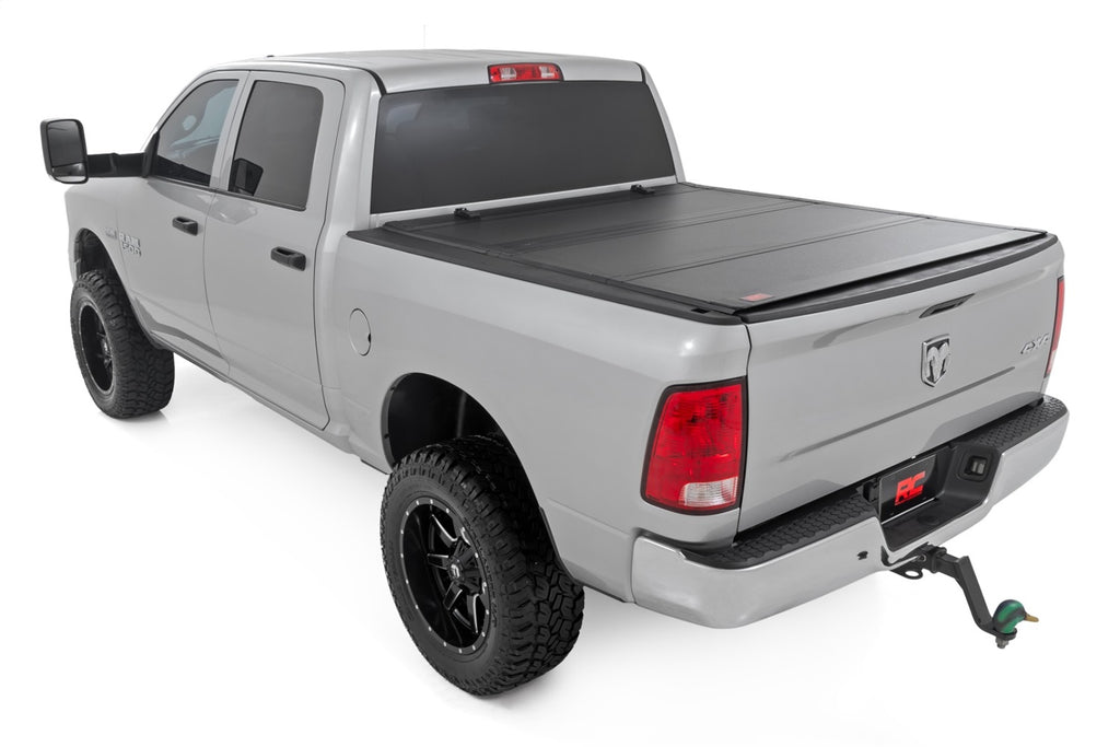 Rough Country 49319550 Hard Tri-Fold Tonneau Bed Cover for Select Dodge Ram 1500, Ram 1500, Ram Classic