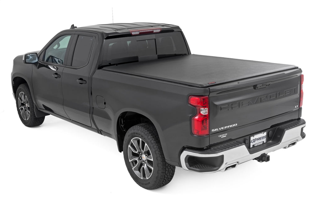 Rough Country 42308650 Soft Roll-Up Bed Cover for Select Chevrolet Silverado 1500, Chevrolet Silverado LTD, GMC Sierra 1500, GMC Sierra Limited