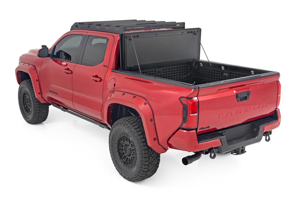 Rough Country 49415551 Hard Tri-Fold Tonneau Bed Cover for Select Toyota Tacoma