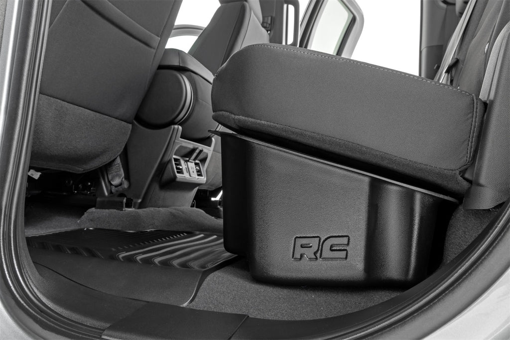 Rough Country RC09061 Under Seat Storage Compartment for Select Chevrolet Silverado 1500, Chevrolet Silverado HD, Chevrolet Silverado HD, GMC Sierra 1500, GMC Sierra HD, GMC Sierra HD