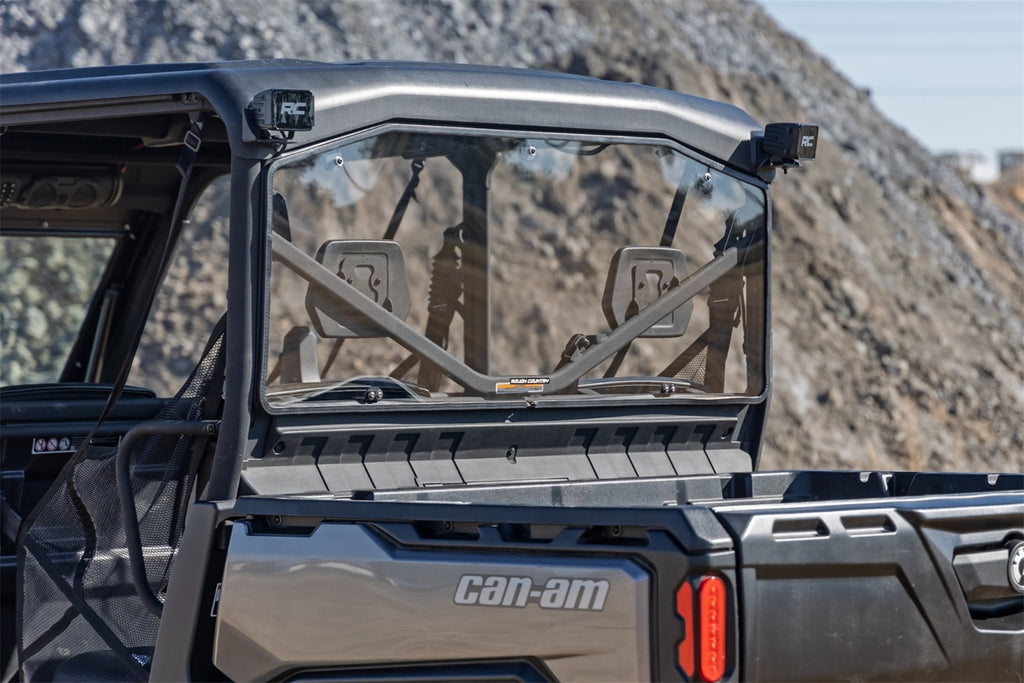 Rough Country 98162032A Windshield for Select Can-Am Defender DPS HD10, Can-Am Defender DPS HD5, Can-Am Defender DPS HD7, Can-Am Defender DPS HD8, Can-Am Defender DPS HD8 CAB, Can-Am Defender DPS HD9, Can-Am Defender DPS HD9 CAB, Can-Am Defender HD10,