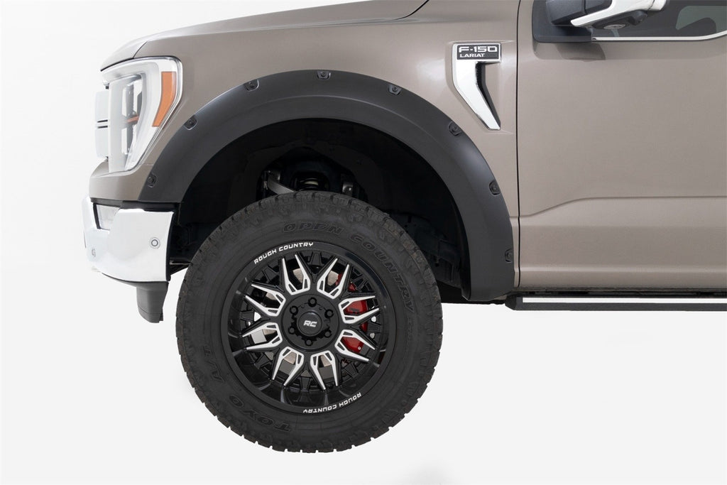 Rough Country F-F20911B-CN Pocket Fender Flares for Select Ford F-150