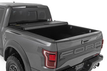 Load image into Gallery viewer, Rough Country 49221550 Hard Tri-Fold Tonneau Bed Cover for Select Ford F-150, Ford F-150 Lightning