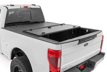 Load image into Gallery viewer, Rough Country 49220651 Hard Tri-Fold Tonneau Bed Cover for Select Ford F-250 Super Duty, Ford F-350 Super Duty