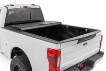 Load image into Gallery viewer, Rough Country 49220651 Hard Tri-Fold Tonneau Bed Cover for Select Ford F-250 Super Duty, Ford F-350 Super Duty