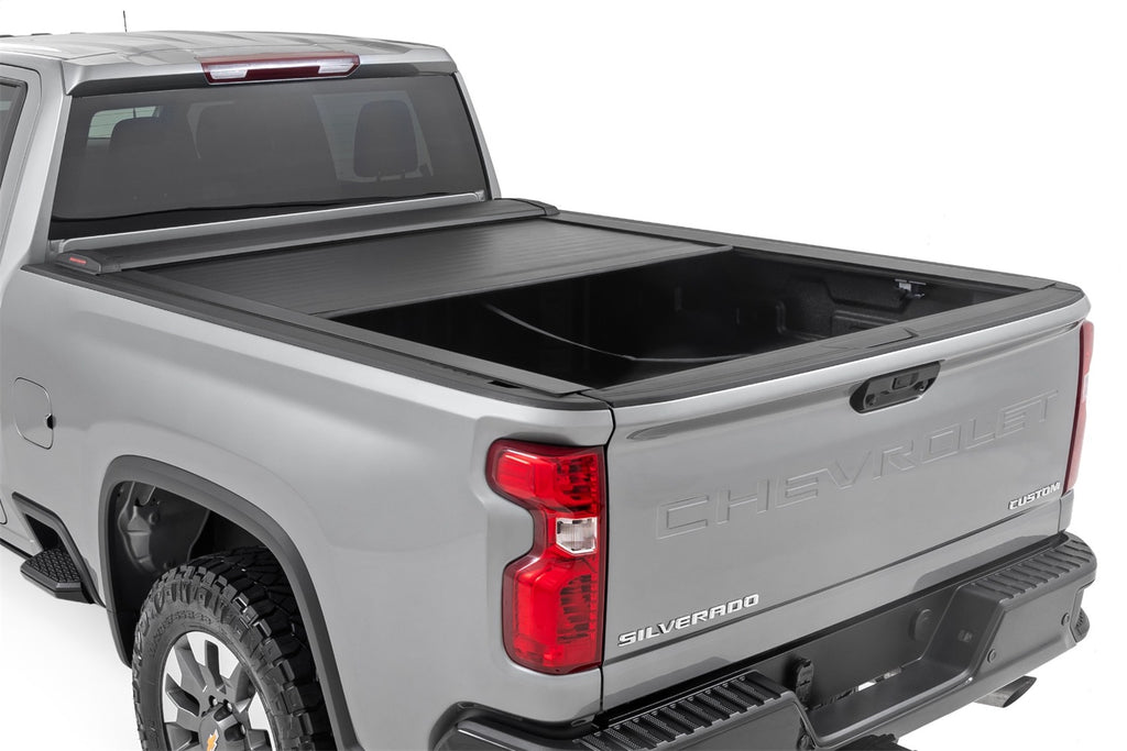 Rough Country 46110690 Retractable Bed Cover for Select Chevrolet Silverado HD, Chevrolet Silverado HD, GMC Sierra HD, GMC Sierra HD