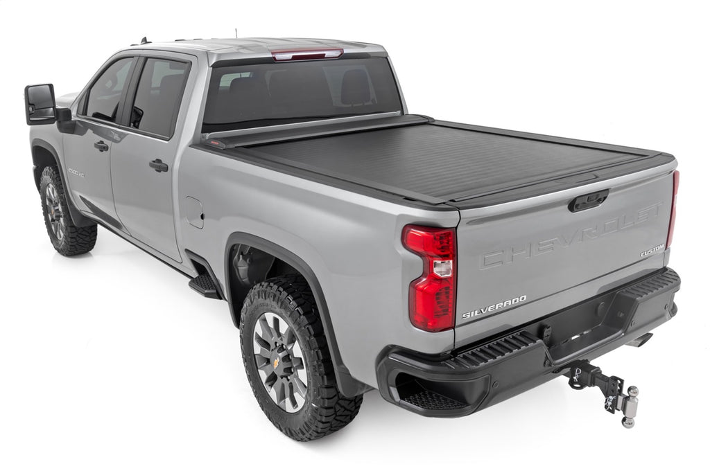 Rough Country 46110690 Retractable Bed Cover for Select Chevrolet Silverado HD, Chevrolet Silverado HD, GMC Sierra HD, GMC Sierra HD