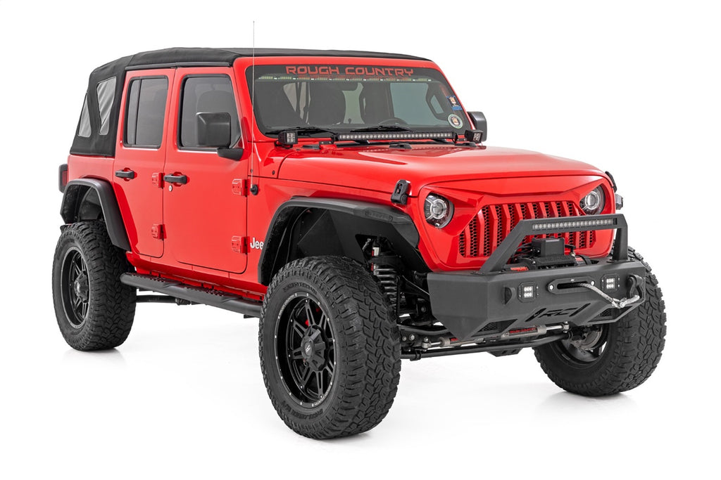 Rough Country 21016 Oval Nerf Step Bar for Select Jeep Wrangler