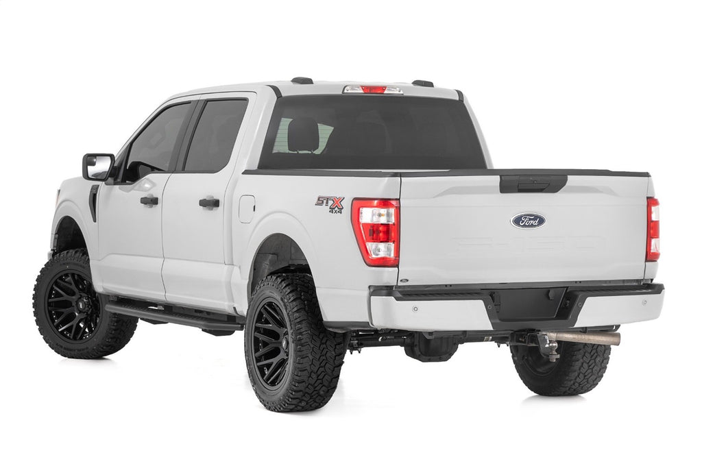 Rough Country 14011 OV2 Side Steps for Select Ford F-150, Ford F-150 Lightning, Ford F-250 Super Duty, Ford F-350 Super Duty