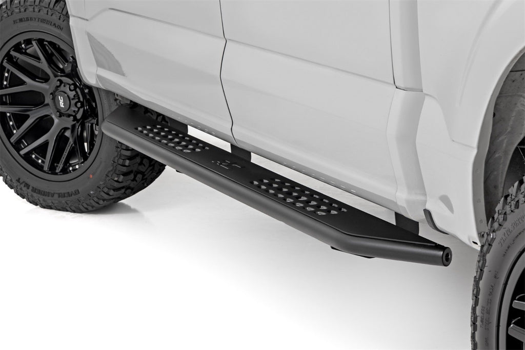 Rough Country 14011 OV2 Side Steps for Select Ford F-150, Ford F-150 Lightning, Ford F-250 Super Duty, Ford F-350 Super Duty