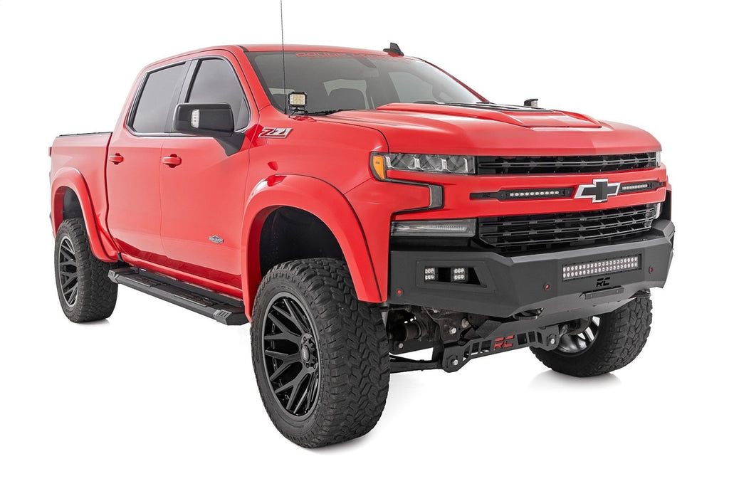 Rough Country SRB01900B HD2 Cab Length Running Boards for Select Chevrolet Silverado 1500, Chevrolet Silverado HD, Chevrolet Silverado HD, GMC Sierra 1500, GMC Sierra HD, GMC Sierra HD