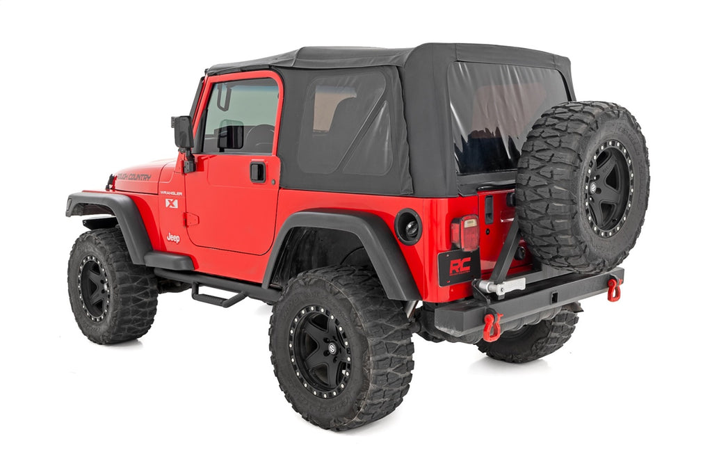 Rough Country RCJ9746A Nerf Steps for Select Jeep TJ, Jeep Wrangler