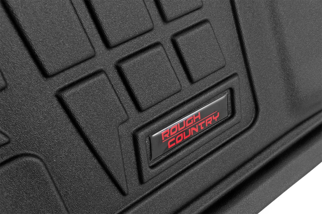 Rough Country SM29912A Sure-Fit Floor Mats for Select Chevrolet Silverado 1500, Chevrolet Silverado Classic, Chevrolet Silverado HD, GMC Sierra 1500, GMC Sierra Classic, GMC Sierra HD