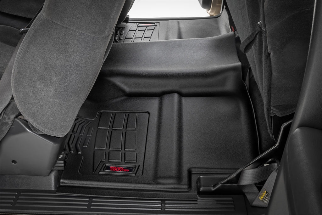Rough Country SM29912A Sure-Fit Floor Mats for Select Chevrolet Silverado 1500, Chevrolet Silverado Classic, Chevrolet Silverado HD, GMC Sierra 1500, GMC Sierra Classic, GMC Sierra HD