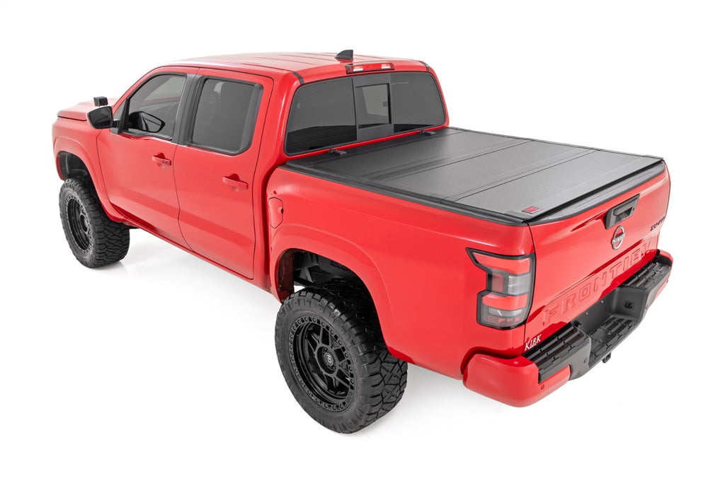 Rough Country 49520501 Hard Tri-Fold Tonneau Bed Cover for Select Nissan Frontier
