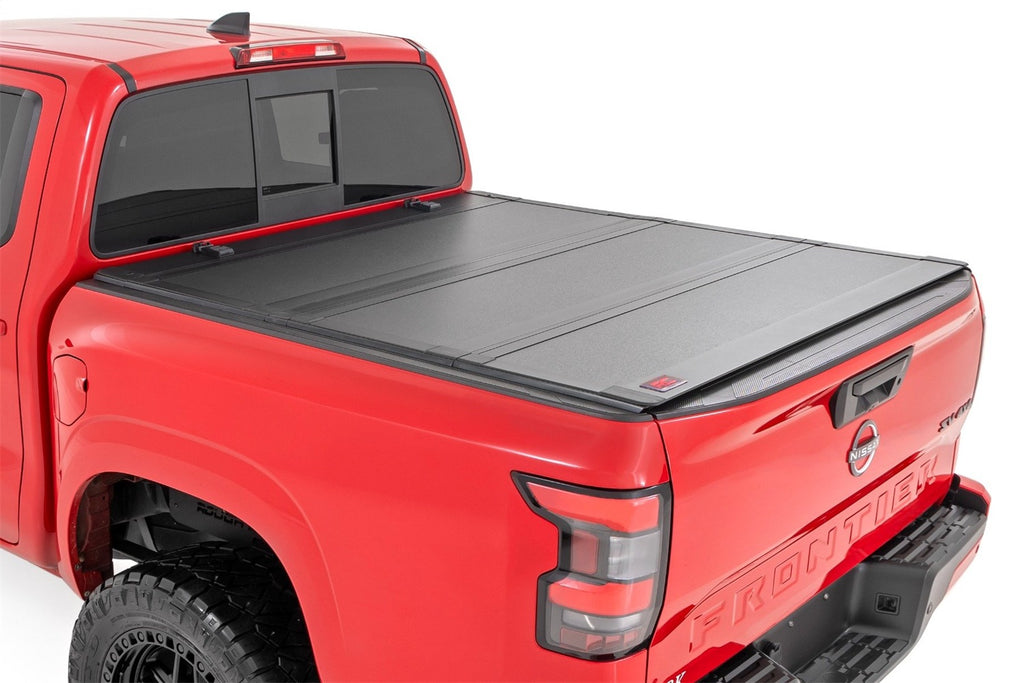 Rough Country 49520551A Hard Tri-Fold Tonneau Bed Cover for Select Nissan Frontier