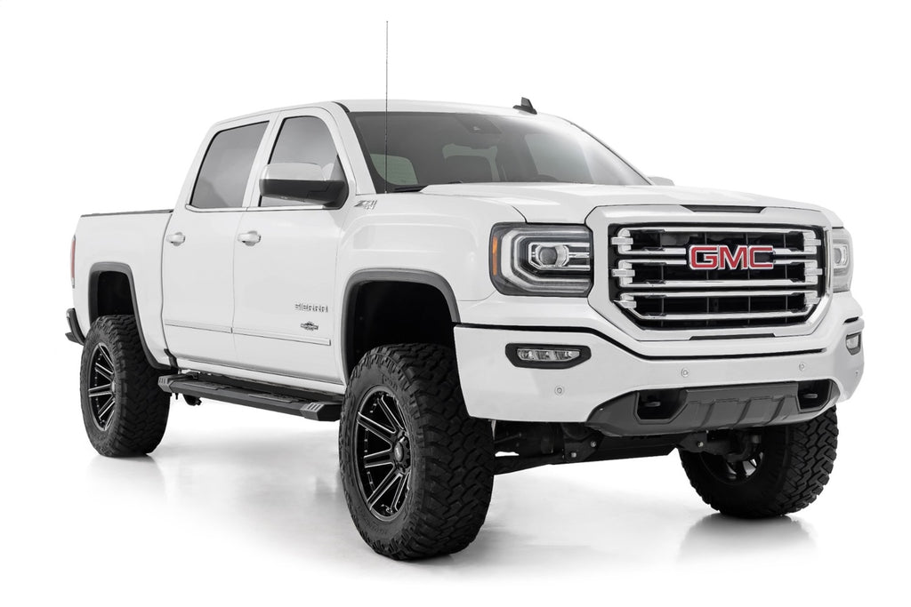 Rough Country SRB071777A HD2 Cab Length Running Boards for Select Chevrolet Silverado 1500, Chevrolet Silverado HD, Chevrolet Silverado HD, GMC Sierra 1500, GMC Sierra HD, GMC Sierra HD