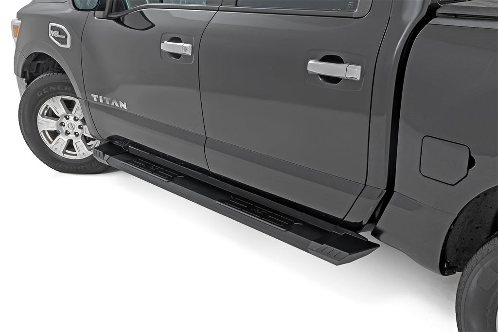 Rough Country SRB041785A HD2 Cab Length Running Boards for Select Nissan TITAN