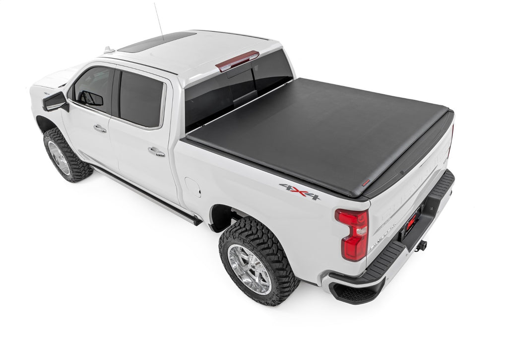 Rough Country 42120580 Soft Roll-Up Bed Cover for Select Chevrolet Silverado 1500, GMC Sierra