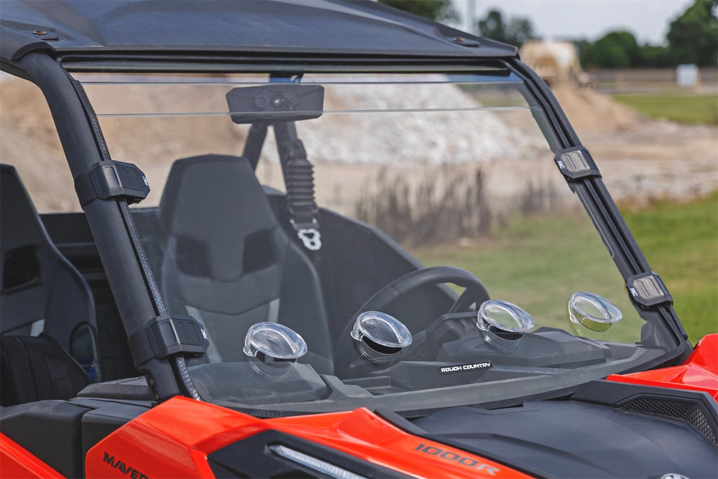 Rough Country 98201930 Windshield for Select Can-Am Maverick Sport DPS, Can-Am Maverick Sport 1000R DPS, Can-Am Maverick Sport 1000R X mr, Can-Am Maverick Sport 1000R X rc, Can-Am Maverick Sport 1000R X xc, Can-Am Maverick Sport Max 1000R DPS