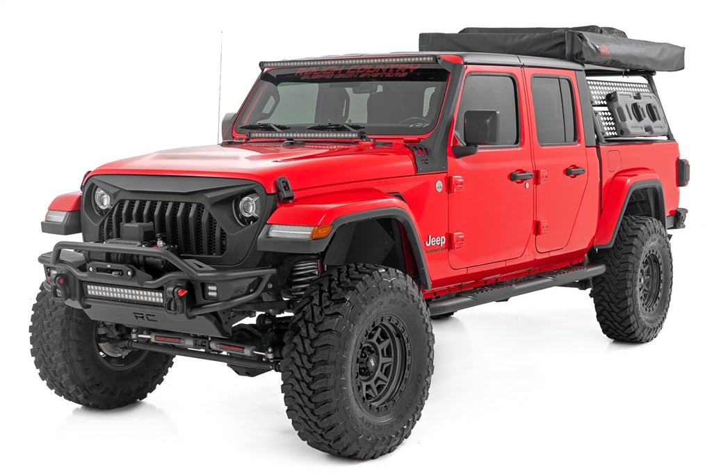 Rough Country 21015 Oval Nerf Step Bar for Select Jeep Gladiator