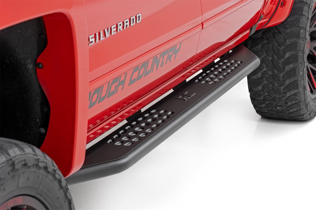 Rough Country 14010 OV2 Side Steps for Select Chevrolet Silverado 1500, Chevrolet Silverado HD, Chevrolet Silverado HD, GMC Sierra 1500, GMC Sierra HD, GMC Sierra HD