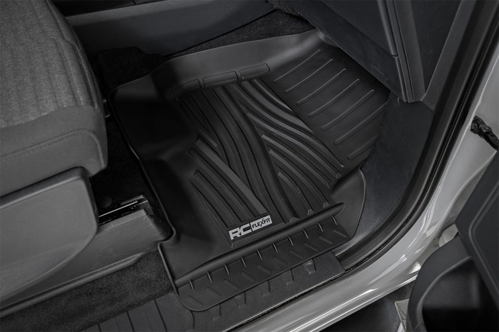 Rough Country FF-51512 Flex-Fit Floor Mats for Select Ford F-150, Ford F-150 Lightning