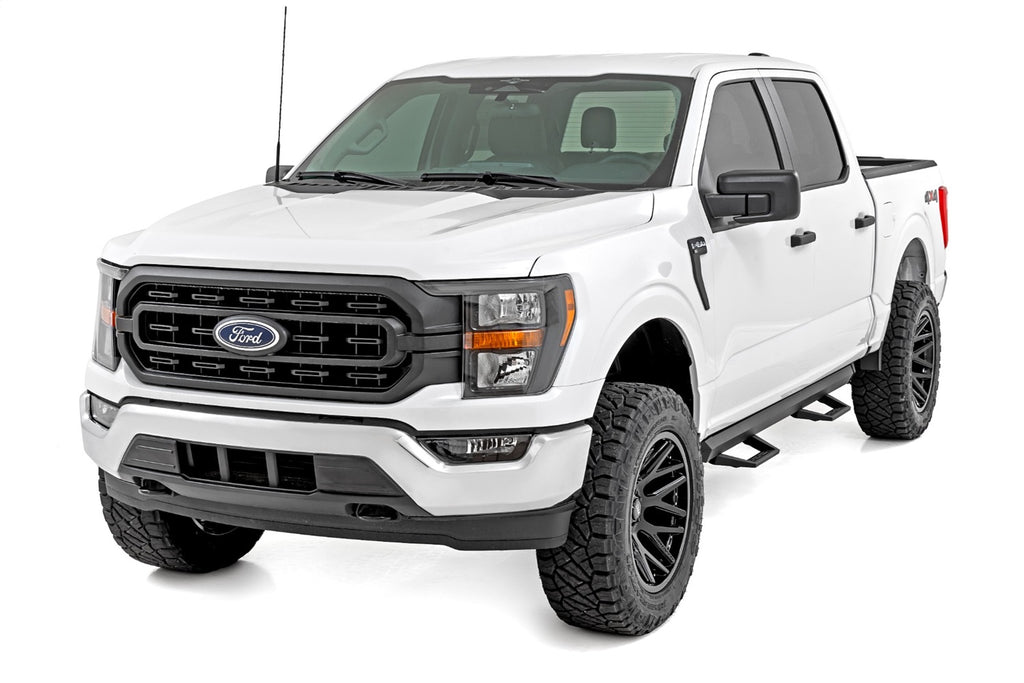 Rough Country 51141 SR2 Side Steps for Select Ford F-150, Ford F-150 Lightning, Ford F-250 Super Duty, Ford F-350 Super Duty
